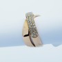 bague en Or 18 carats avec 0,55 ct de Diamants au Total-Modèle (Bandes)