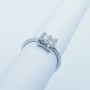 18kt Gold Ring with Certified Diamonds - Model (Cushion)