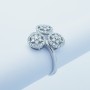 Anello oro Bianco 18kt 0.53ct Totale G VS1 - Modello (KASSANDRA)