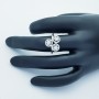 Anello oro Bianco 18kt 0.53ct Totale G VS1 - Modello (KASSANDRA)