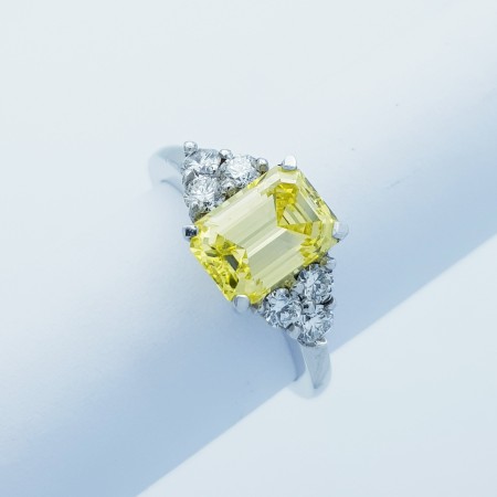 18kt Gold Ring with Certified Diamonds - Model (flash)