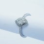 18kt Gold Ring with Certified Diamonds-Model (Alessia)