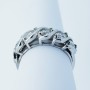 Anello Veretta in Oro 18kt con Diamanti Certificati - Modello (Baita)