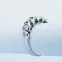 Anello Veretta in Oro 18kt con Diamanti Certificati - Modello (Baita)