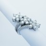 Ring in 18kt white gold and natural diamonds- (Garden)
