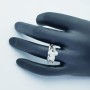Anello in Oro 18kt con Diamanti Certificati - Modello (Priscilla)