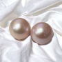 Paire de perles AUSTRALIE VIOLET 16.50 mm A+
