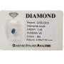 Blue Oval Diamond in blister Certified 1.01 ct VS1 China Manufacturer