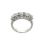 VERETTA in ARGENTO RODIATO con 5 DIAMANTI 1.0 Carato Totale