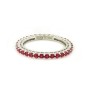 Eternity ring in silver with rubies
