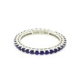 Eternity ring in silver with sapphires