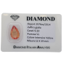 SAPHIR JAUNE 9.20 ct TAILLE GOUTTE en BLISTER CERTIFIÉ