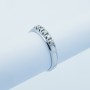 Anello Veretta in Oro 18kt con 5 Diamanti Certificati 0.15ct Totali - Modello (Flipper)