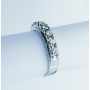 Anello Veretta in Oro 18kt con 7 Diamanti Certificati 0.35ct Totali - Modello (Flipper)