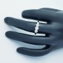 Trilog Ring in 18kt Gold with Diamonds Certified 0.32 ct Total - Model (Magic)