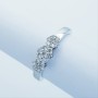 Trilog Ring in 18kt Gold with Diamonds Certified 0.32 ct Total - Model (Magic)