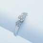 Anello Trilogy in Oro 18kt con Diamanti Certificati 0.32ct Totali - Modello (Magic)