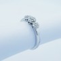 Trilog Ring in 18kt Gold with Diamonds Certified 0.32 ct Total - Model (Magic)