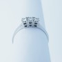 Trilog Anello ring in 18kt Gold with Diamonds Certified 0.15 ct Total - Model (Galaxy