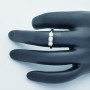 Anello Trilogy in Oro 18kt con Diamanti Certificati 0.60ct Totali - Modello (Galaxy)