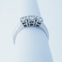 Anello Trilogy in Oro 18kt con Diamanti Certificati 0.60ct Totali - Modello (Galaxy)