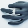 Veretta Ring in 18kt Gold with Certified Diamonds 3.48 ct Total - Model (Lunar)