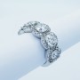 Veretta Ring in 18kt Gold with Certified Diamonds 3.48 ct Total - Model (Lunar)