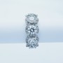 Bague Veretta en Or 18kt avec Diamants Certifiés 3.48 ct Total-Modèle (Lunar)