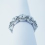 Veretta Ring in 18kt Gold with Certified Diamonds 3.48 ct Total - Model (Lunar)