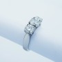Anello Trilogy in Oro 18kt con Diamanti Certificati 1.50 ct Totali -Modello (Diamond)