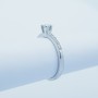 Anello Solitario con Diamante Certificato 0.23 ct Totali - Modello (Elegant)