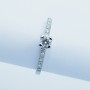 Anello Solitario con Diamante Certificato 0.23 ct Totali - Modello (Elegant)