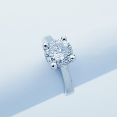 Anello Solitario con Diamante Certificato 2.16 ct - Modello (Lucilla)
