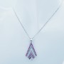Pendentif en or blanc 18kt avec DIAMANTS et RUBIS 1,27 ct Total-Modèle (CARTE)
