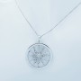 Sun pendant in 18 kt gold with diamonds