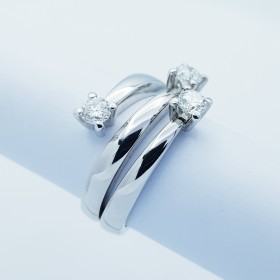 Bague carat Trilogie 0.30 0.45 0.60 0.90 - modèle (CONSTELLATION)