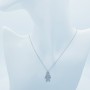 Collana Ciondolo in Oro Bianco 18 kt con Diamanti Certificati - Modello (Uomo)