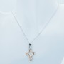 CROSS PENDANT IN 18 KT GOLD WITH DIAMOND