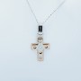 CROSS PENDANT IN 18 KT GOLD WITH DIAMOND