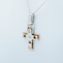 CROSS PENDANT IN 18 KT GOLD WITH DIAMOND