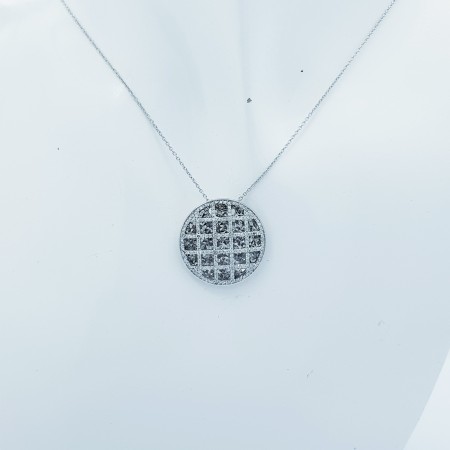 Ciondolo in Oro 18 kt con Diamanti 0.96 ct Totali