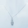 Collana Ciondolo in Oro Bianco 18kt e Diamanti Certificati - Modello (Ananas)