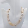 FILO PERLE GIAPPONE BIWA SCARAMAZZE ROSA SALMONE DIAMETRO da 15 a 18 mm