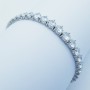 BRACELET TENNIS en ARGENT 925 RHODIÉ et OR BLANC