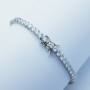 BRACELET TENNIS en ARGENT 925 RHODIÉ et OR BLANC