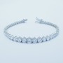 TENNIS BRACELET in 925 SILVER RHODIUM PLATED in WHITE GOLD