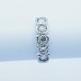 18kt Gold Veretta Ring with Certified Diamonds - Model (Caterpillar)