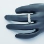18kt Gold Veretta Ring with Certified Diamonds - Model (Caterpillar)