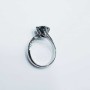 SOLID RING with DIAMOND Carats 1.45 Purity VS Colour BLACK