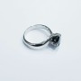 BAGUE SOLIDE avec DIAMANT Carats 1.45 Pureté VS Couleur NOIR